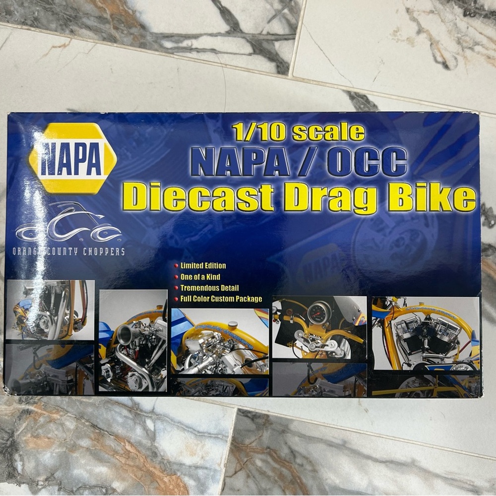 NAPA/OCC 1/10 scale diecast drag bike brand new